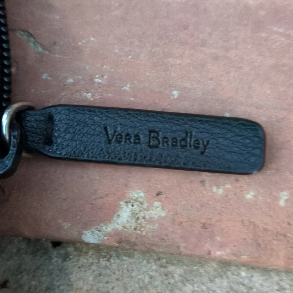 Vera Bradley Floral Black and White Tablet Sleeve With Zip Closure